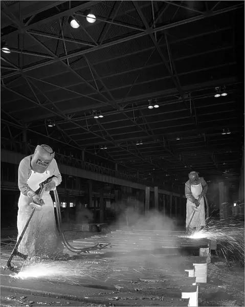 Steelworkers at Park Gate Iron and Steel Co, Rotherham, South Yorkshire, April 1964