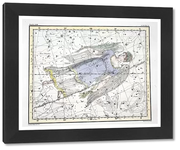 The Constellations (Plate XVIII) Virgo, 1822