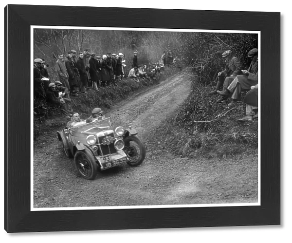 MG PA of RA MacDermid of the Cream Cracker Team competing in the MCC Lands End Trial, 1935