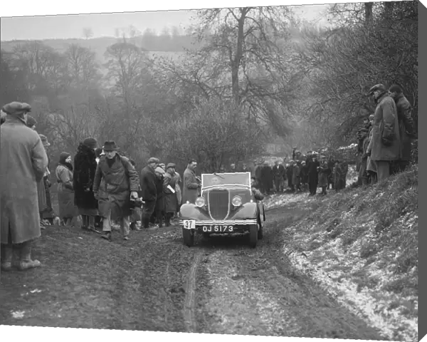 Ford V8 open tourer of H Hillcoat competing at the Sunbac Colmore Trial, Gloucestershire, 1933