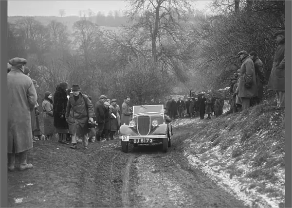 Ford V8 open tourer of H Hillcoat competing at the Sunbac Colmore Trial, Gloucestershire, 1933