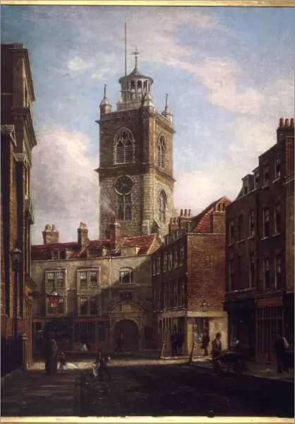 Fore Street and St Giles without Cripplegate. Artist: Walter Riddle