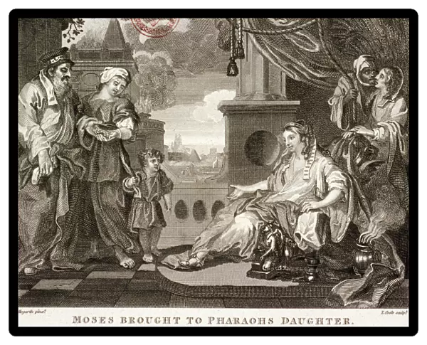 Moses brought to Pharaohs daughter, 1809. Artist: Thomas Cook