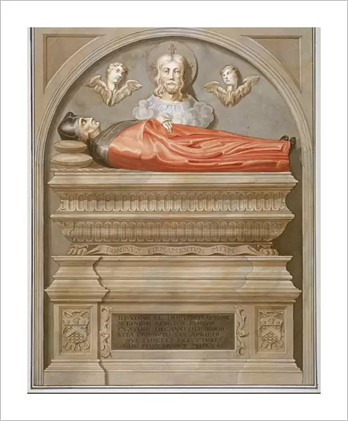 Monument to Dr John Yonge by Torrigiano in Rolls Chapel, Chancery Lane, City of London, 1800