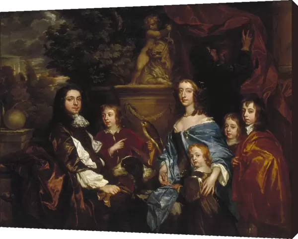 Sir Edward Hales and his family, 1656. Artist: Peter Lely