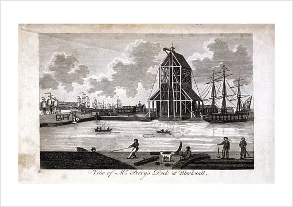 Brunswick Dock, Blackwall, Poplar, London, c1800