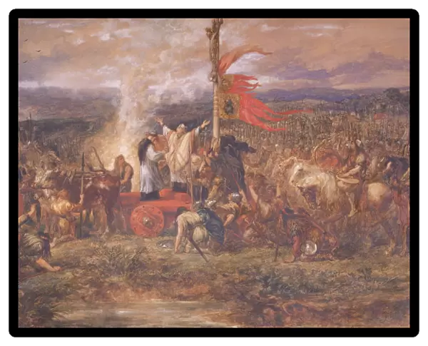 Battle of the Standard, Northallerton, Yorkshire, 22nd August 1138, (1880). Artist