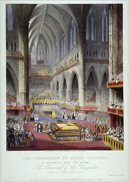 Coronation of Queen Victoria in Westminster Abbey, London, 1838