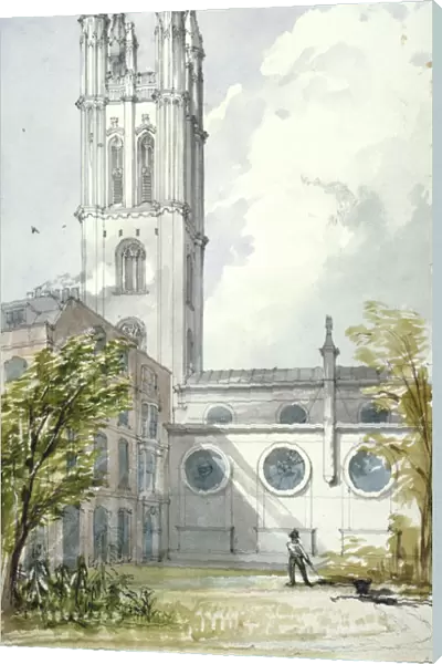 Church of St Michael, Cornhill, City of London, 1837. Artist: Robert William Billings