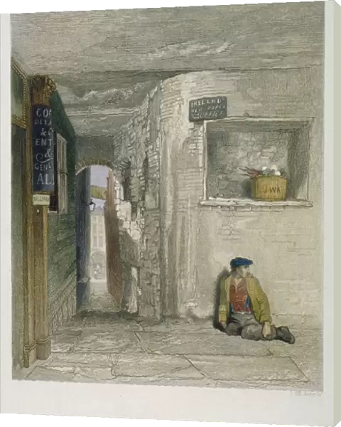 St Martins Court, Ludgate Hill, City of London, 1851. Artist: John Wykeham Archer
