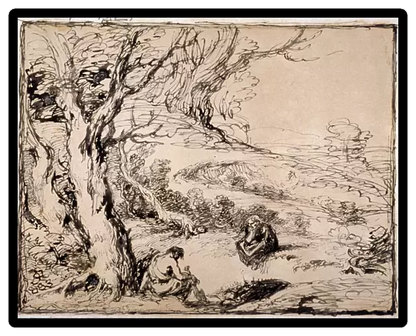 Timon and Apemantus, 1883. Artist: Sir John Gilbert