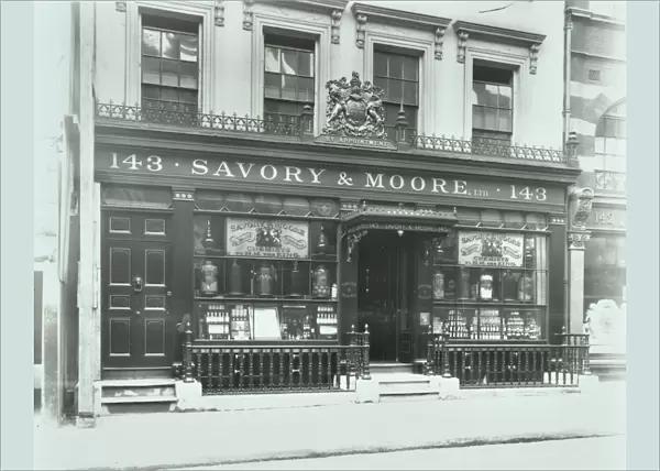 Savory & Moores Pharmacy, 143 New Bond Street, London, 1912