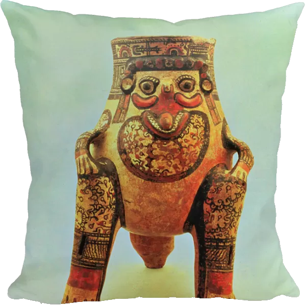 Jaguar shaped wooden kero, part of the Incan culture