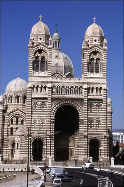 Largest cathedral of the city of Marseille Nouvelle Major, 19th century, Byzantine Roman style