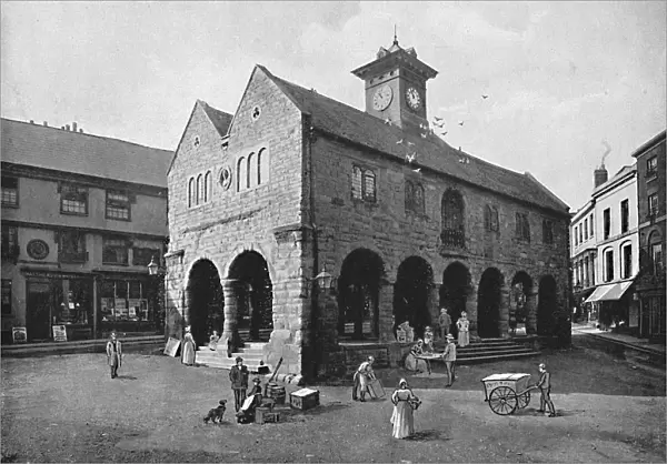Market Hall and Kyrles House, Ross, c1896. Artist: Valentine & Sons