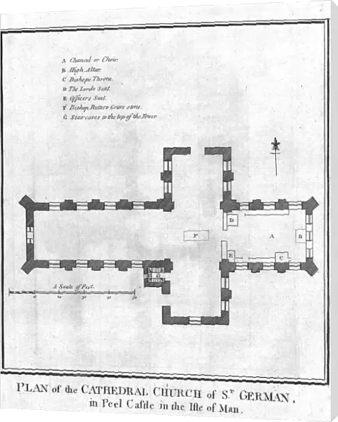 Plan of the Cathedral Church of St. German, late 18th century