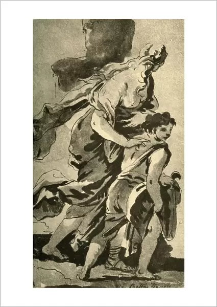 Hagar and Ishmael, mid 18th century, (1928). Artist: Giovanni Battista Tiepolo