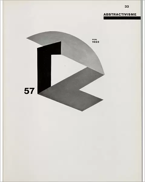 Room (Space Construction) by Laszlo Peri, 1925. Creator: Lissitzky, El (1890-1941)