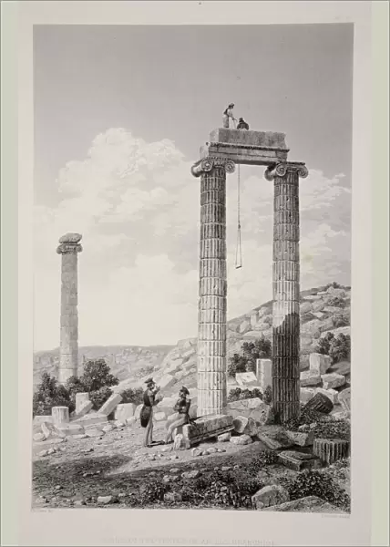 Ruins of the Temple of Apollo Branchidae, pub. 1863 (lithograph). Creator: English School