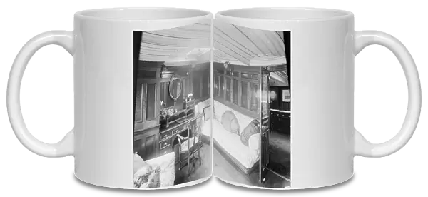 Interior of boudoir on Venetia, 1920. Creator: Kirk & Sons of Cowes