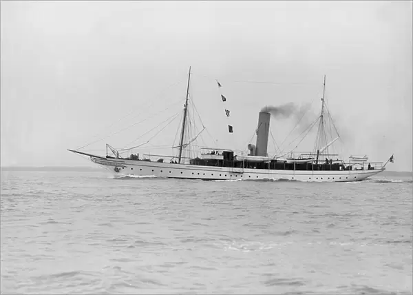 The steam yacht Jason, 1913. Creator: Kirk & Sons of Cowes