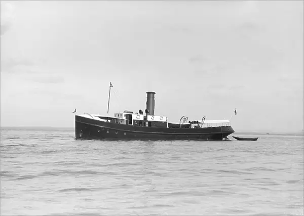 The steam boat Porthos, 1912. Creator: Kirk & Sons of Cowes