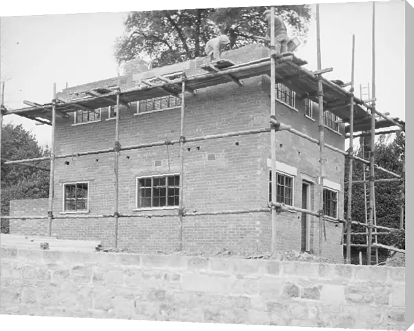 House under construction, c1935. Creator: Kirk & Sons of Cowes