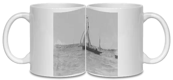 Ketch under sail. Creator: Kirk & Sons of Cowes