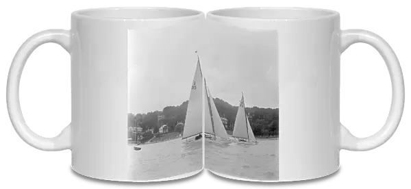 The 6 Metre Class yachts Oui-Oui (D15) and Gairney racing, 1922. Creator