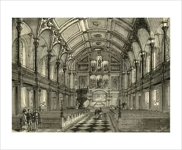 Interior of St. Andrews Church, c1872. Creator: Unknown