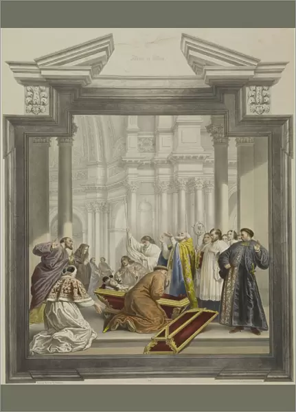 The opening of the coffin of St. Casimir