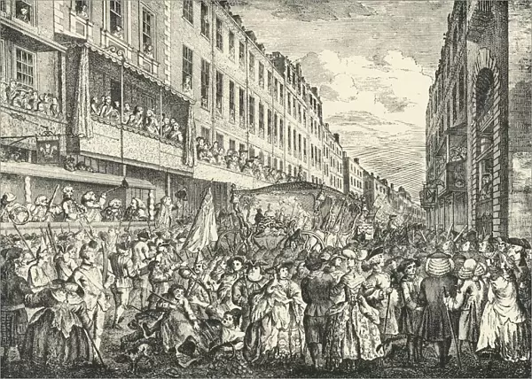 Cheapside on Lord Mayors Day, 1761, (1925). Creator: Unknown