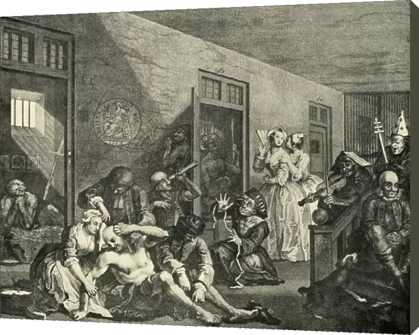 Treatment of the Insane, 1733, (1925). Creator: William Hogarth
