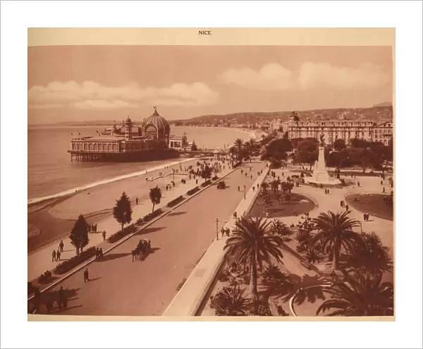 The Gardens and the Jetty Palace, Nice, 1930. Creator: Unknown