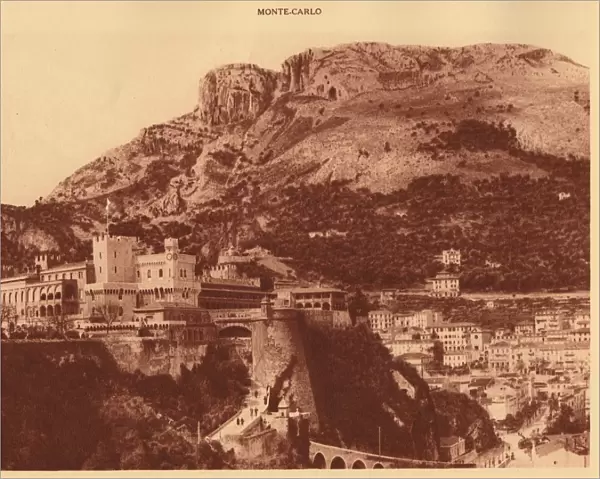 The Princes Palace and la Condamine, Monte Carlo, 1930. Creator: Unknown