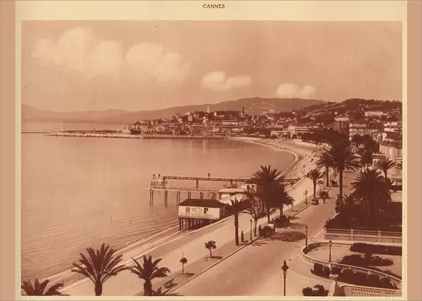 The Croisette and Mont Chevalier, Cannes, 1930. Creator: Unknown