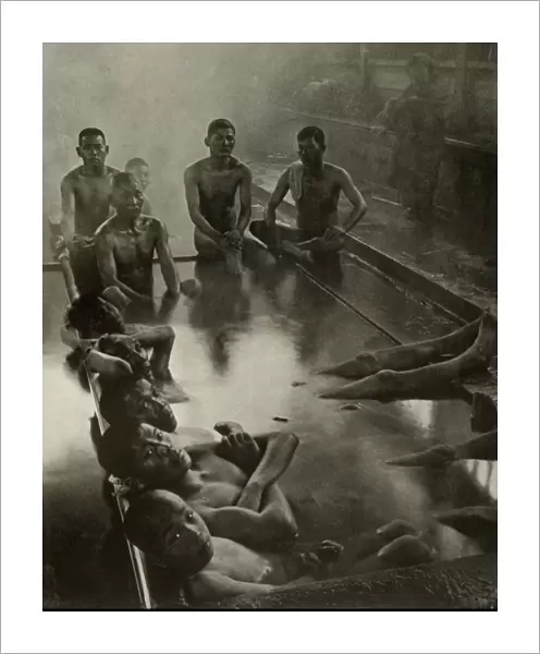 A Public Bath at Kanawa, 1910. Creator: Herbert Ponting