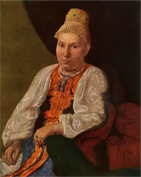 Portrait of the Wife of Obraztsov, the Merchant from Rshev, 1830s?, (1965). Creator