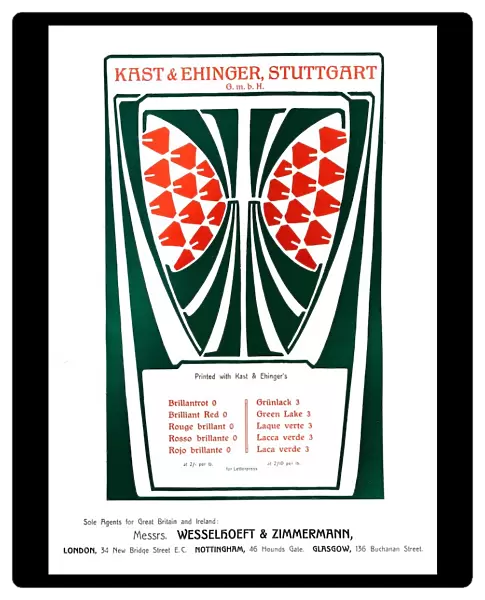 Kast & Ehinger, Stuttgart advertisement, 1909. Creator: Unknown