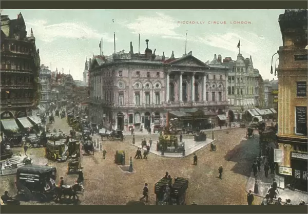 Piccadilly Circus, London, late 19th-early 20th century. Creator: Unknown