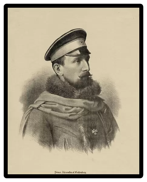 Alexander Joseph (1857-1893), Prince of Bulgaria, 1880. Artist: Anonymous