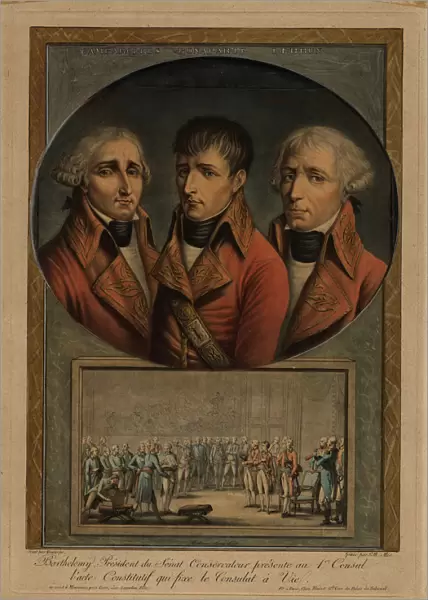 The Three French Consuls: Jean-Jacques Regis de Cambaceres, Napoleon Bonaparte