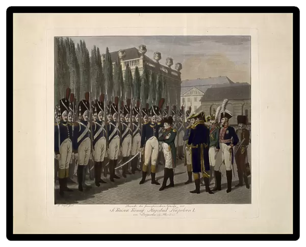 Parade of the French Guards at the Lustgarten in Berlin on 1806, 1806. Artist: Jügel