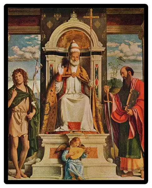 St. Peter Enthroned with St. John the Baptist and St. Paul, 1515-1516, (1930). Creator