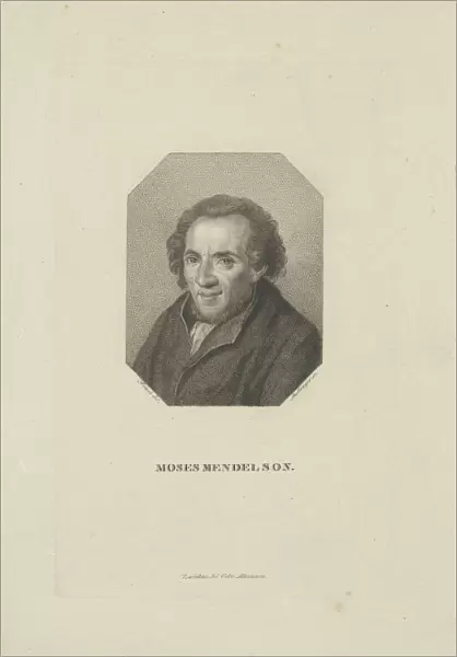 Portrait of Moses Mendelssohn (1729-1786), 1818. Creator: Bollinger, Friedrich Wilhelm (1777-1825)