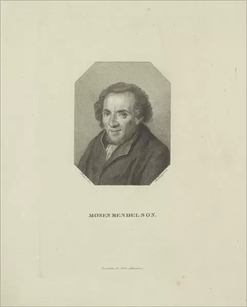 Portrait of Moses Mendelssohn (1729-1786), 1818. Creator: Bollinger, Friedrich Wilhelm (1777-1825)