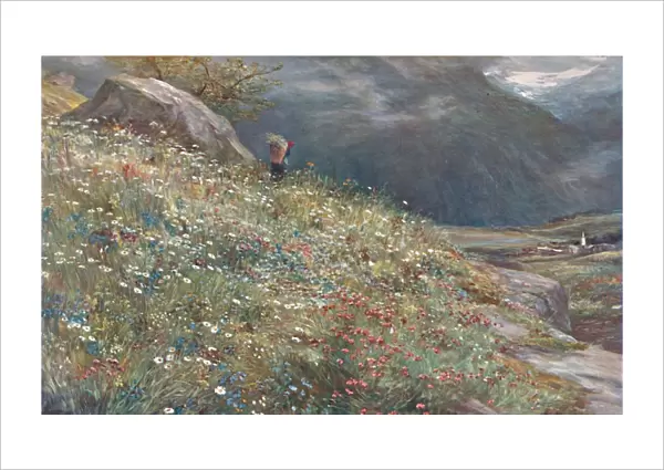 An Alpine Meadow, late 19th-early 20th century. Creator: John MacWhirter