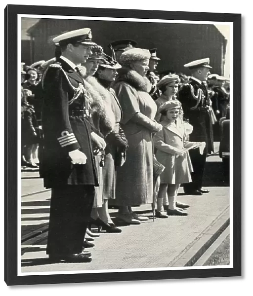 Queen Mary sets off to visit Canada, 1939, (1951). Creator: Unknown