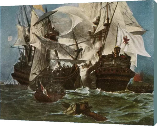 The Brandenburg naval fleet, 1680, (1936). Kurbrandenburgische Flotte, 1680. Creator: Unknown