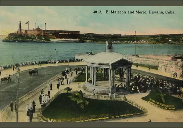 El Malecon and Morro, Havana, Cuba, c1915. Creator: Unknown